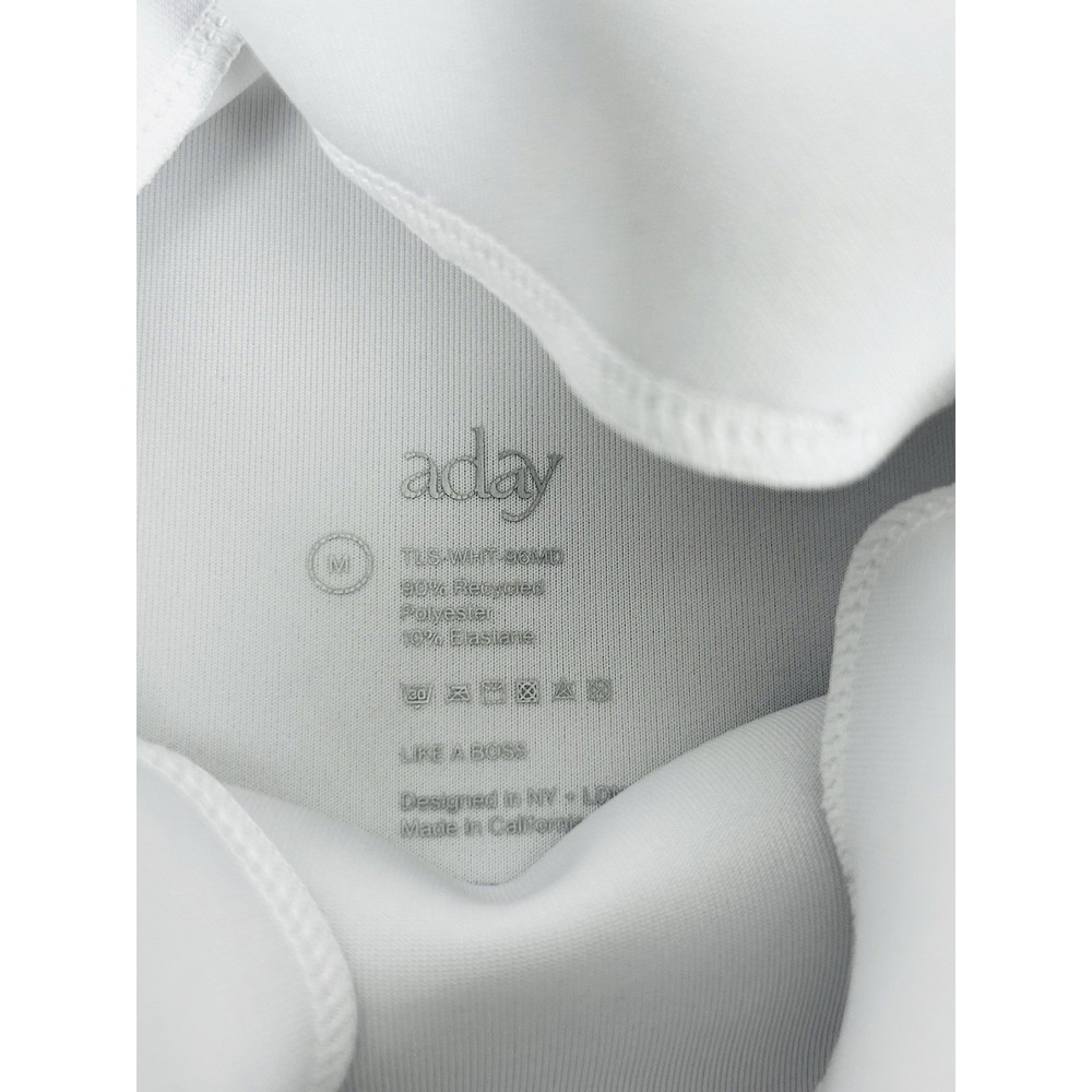 Aday Mock Neck Like a Boss Women's Medium TLS-WHT-96MD - Picture 5 of 6